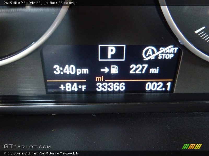 Jet Black / Sand Beige 2015 BMW X3 xDrive28i