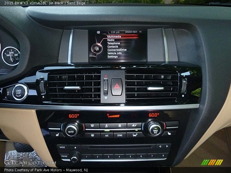 Jet Black / Sand Beige 2015 BMW X3 xDrive28i