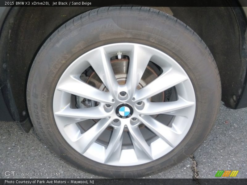 Jet Black / Sand Beige 2015 BMW X3 xDrive28i