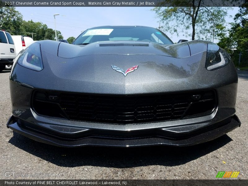 Watkins Glen Gray Metallic / Jet Black 2017 Chevrolet Corvette Grand Sport Coupe