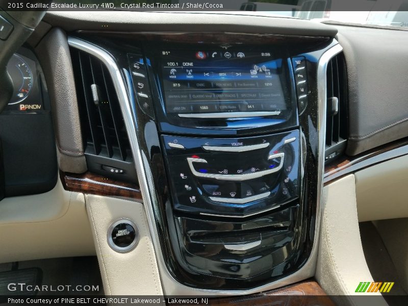 Crystal Red Tintcoat / Shale/Cocoa 2015 Cadillac Escalade Luxury 4WD