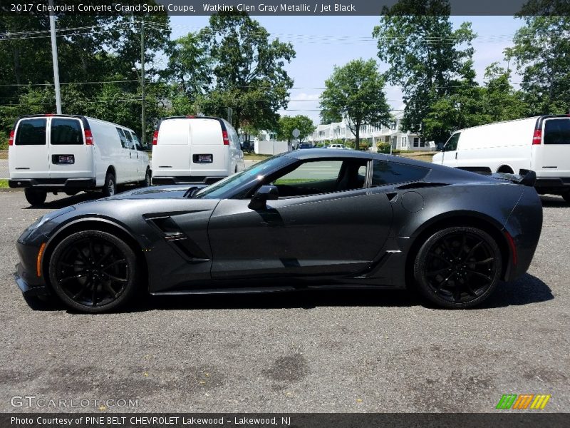 Watkins Glen Gray Metallic / Jet Black 2017 Chevrolet Corvette Grand Sport Coupe
