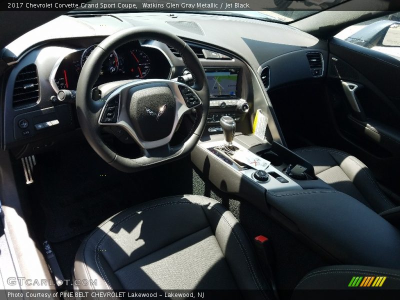 Watkins Glen Gray Metallic / Jet Black 2017 Chevrolet Corvette Grand Sport Coupe