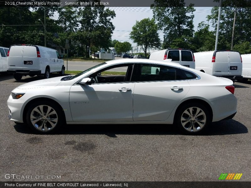 Summit White / Jet Black 2018 Chevrolet Malibu Premier