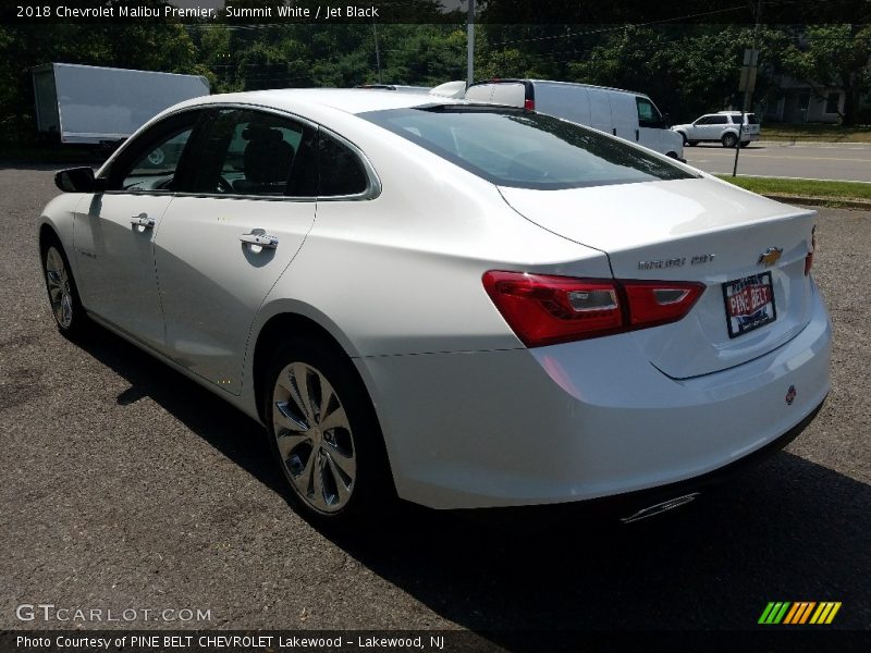 Summit White / Jet Black 2018 Chevrolet Malibu Premier