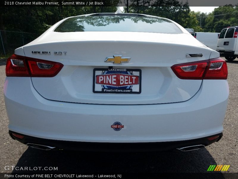 Summit White / Jet Black 2018 Chevrolet Malibu Premier