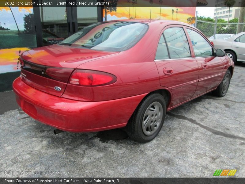 Bright Red / Medium Graphite 2002 Ford Escort SE Sedan