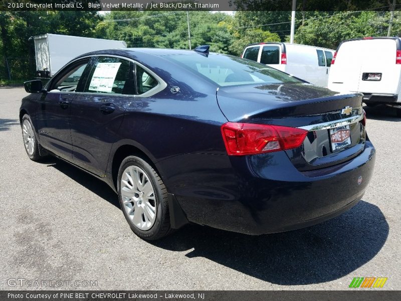 Blue Velvet Metallic / Jet Black/Dark Titanium 2018 Chevrolet Impala LS