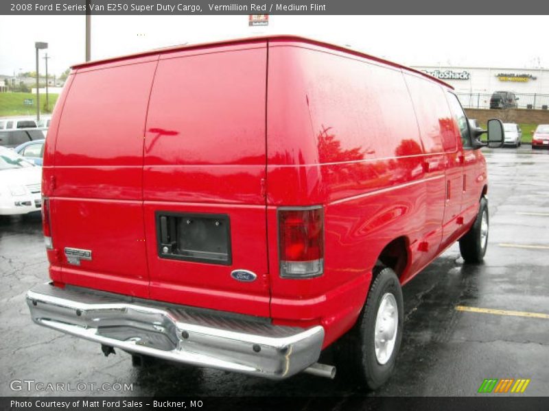 Vermillion Red / Medium Flint 2008 Ford E Series Van E250 Super Duty Cargo