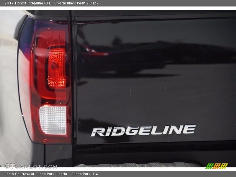Crystal Black Pearl / Black 2017 Honda Ridgeline RTL