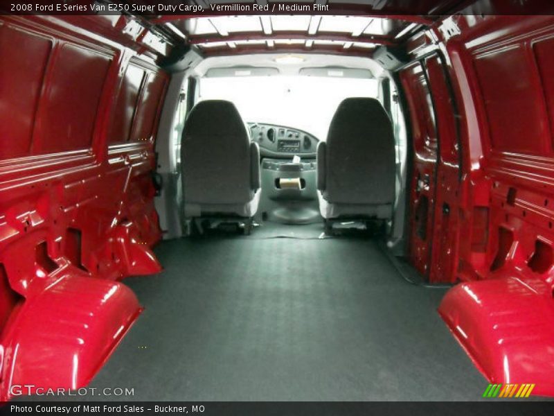 Vermillion Red / Medium Flint 2008 Ford E Series Van E250 Super Duty Cargo