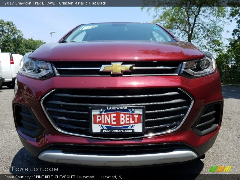 Crimson Metallic / Jet Black 2017 Chevrolet Trax LT AWD