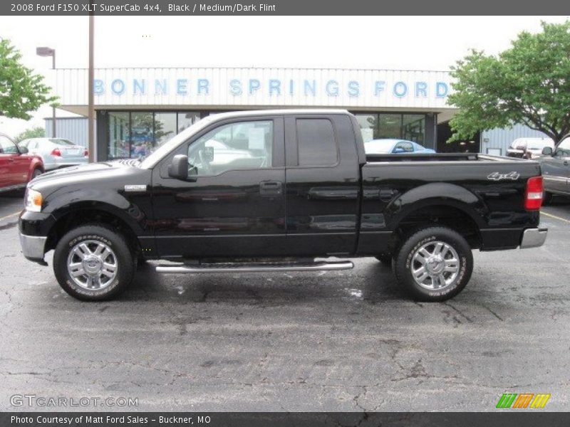 Black / Medium/Dark Flint 2008 Ford F150 XLT SuperCab 4x4