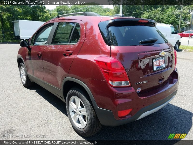 Crimson Metallic / Jet Black 2017 Chevrolet Trax LT AWD