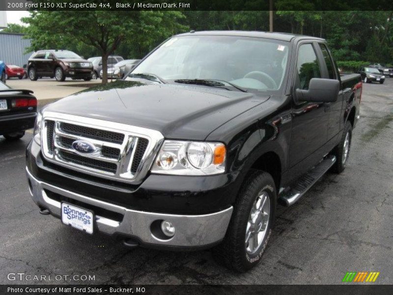 Black / Medium/Dark Flint 2008 Ford F150 XLT SuperCab 4x4