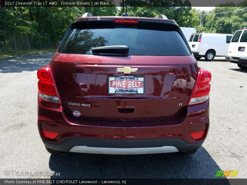 Crimson Metallic / Jet Black 2017 Chevrolet Trax LT AWD