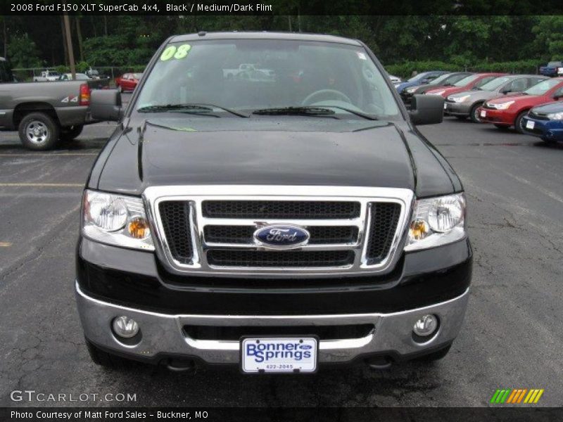Black / Medium/Dark Flint 2008 Ford F150 XLT SuperCab 4x4