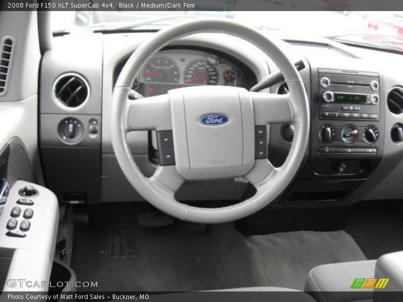 Black / Medium/Dark Flint 2008 Ford F150 XLT SuperCab 4x4