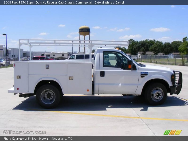 Oxford White / Camel 2008 Ford F350 Super Duty XL Regular Cab Chassis Commercial