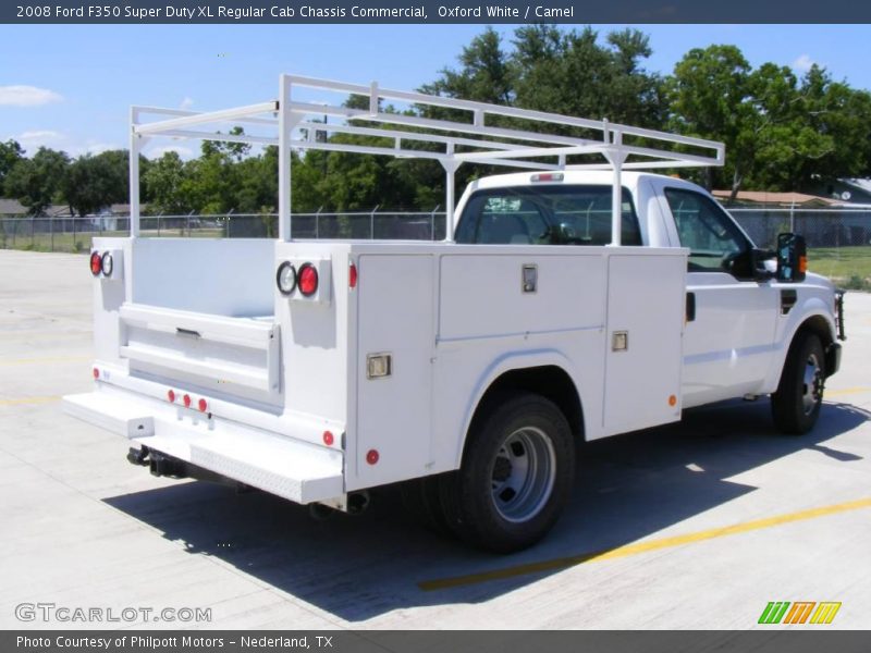 Oxford White / Camel 2008 Ford F350 Super Duty XL Regular Cab Chassis Commercial