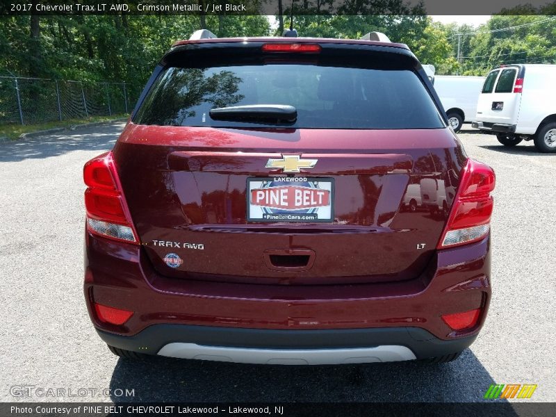 Crimson Metallic / Jet Black 2017 Chevrolet Trax LT AWD