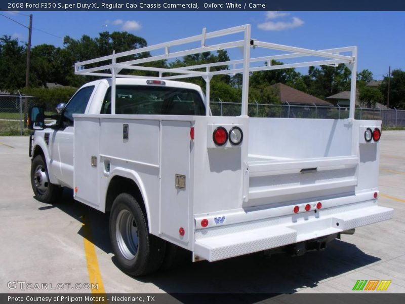 Oxford White / Camel 2008 Ford F350 Super Duty XL Regular Cab Chassis Commercial