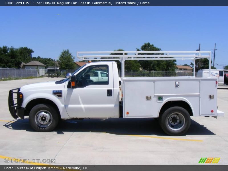 Oxford White / Camel 2008 Ford F350 Super Duty XL Regular Cab Chassis Commercial