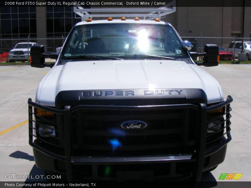 Oxford White / Camel 2008 Ford F350 Super Duty XL Regular Cab Chassis Commercial