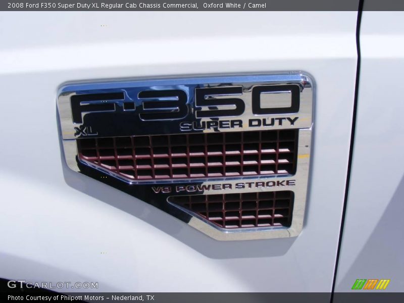 Oxford White / Camel 2008 Ford F350 Super Duty XL Regular Cab Chassis Commercial