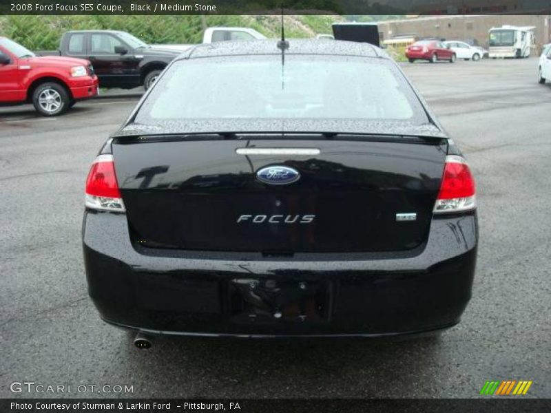 Black / Medium Stone 2008 Ford Focus SES Coupe