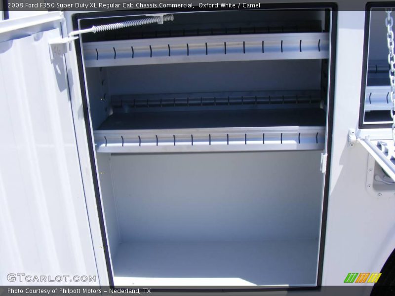 Oxford White / Camel 2008 Ford F350 Super Duty XL Regular Cab Chassis Commercial