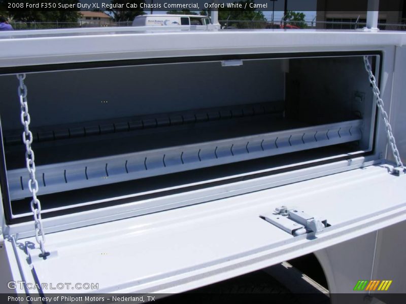 Oxford White / Camel 2008 Ford F350 Super Duty XL Regular Cab Chassis Commercial
