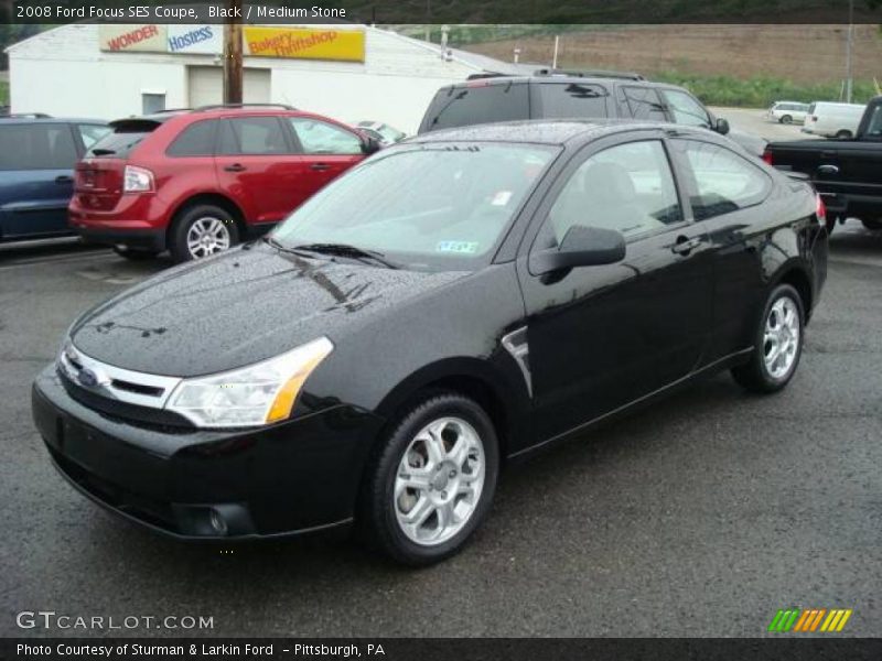Black / Medium Stone 2008 Ford Focus SES Coupe