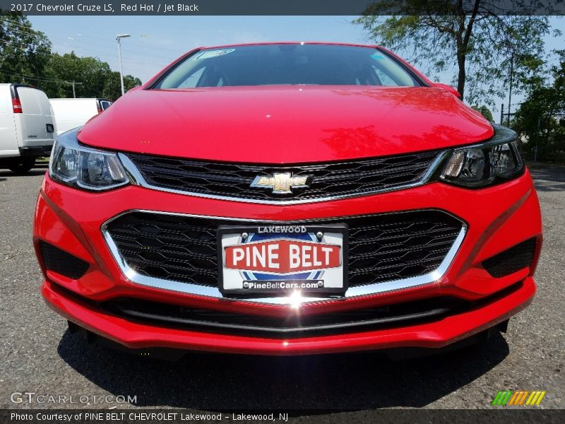 Red Hot / Jet Black 2017 Chevrolet Cruze LS