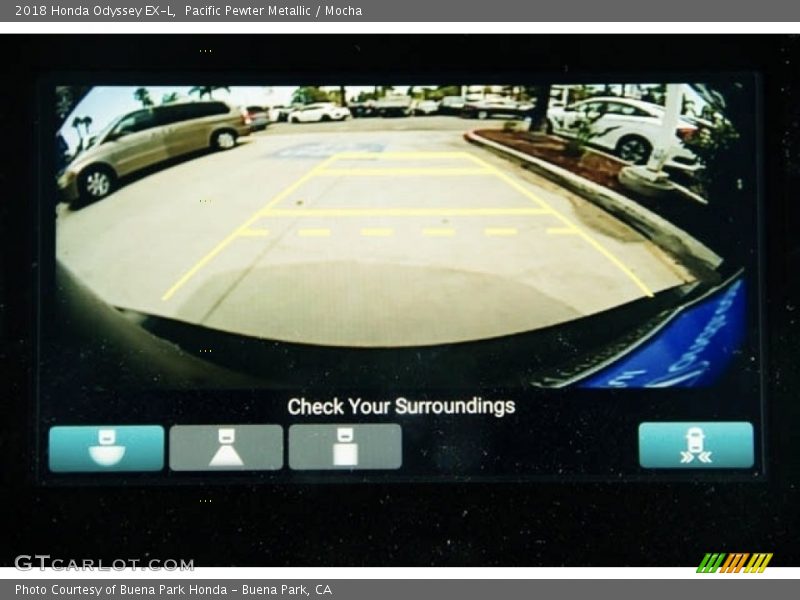 Pacific Pewter Metallic / Mocha 2018 Honda Odyssey EX-L