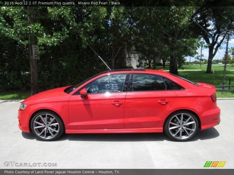 Misano Red Pearl / Black 2016 Audi S3 2.0T Premium Plus quattro