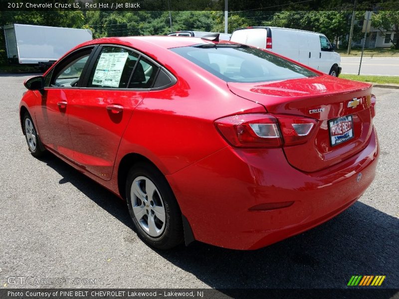 Red Hot / Jet Black 2017 Chevrolet Cruze LS