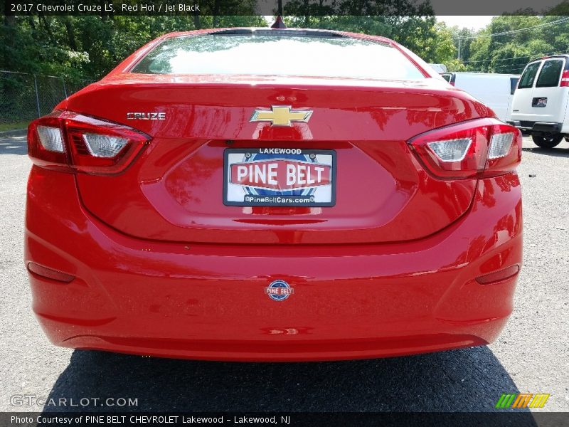 Red Hot / Jet Black 2017 Chevrolet Cruze LS