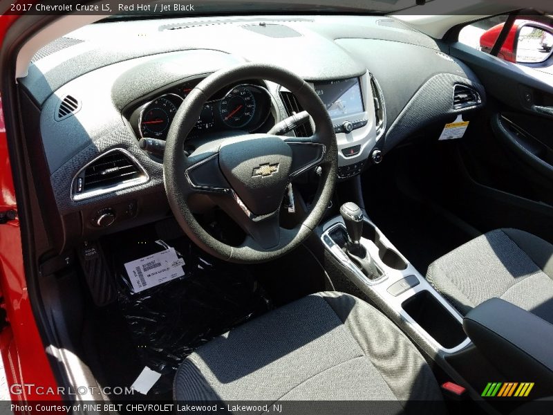 Red Hot / Jet Black 2017 Chevrolet Cruze LS