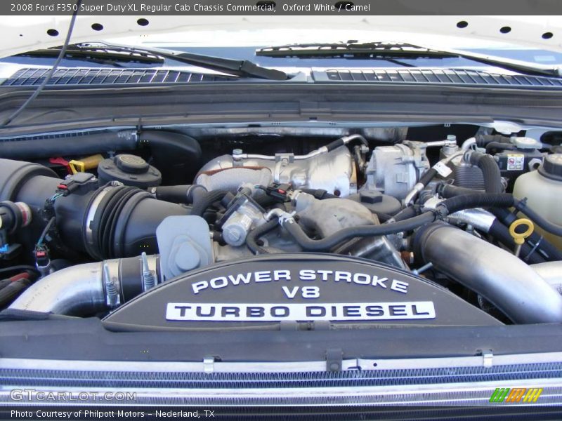 Oxford White / Camel 2008 Ford F350 Super Duty XL Regular Cab Chassis Commercial