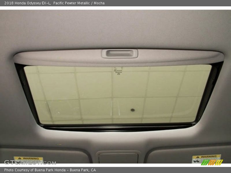 Pacific Pewter Metallic / Mocha 2018 Honda Odyssey EX-L