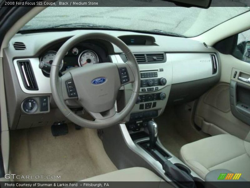 Black / Medium Stone 2008 Ford Focus SES Coupe