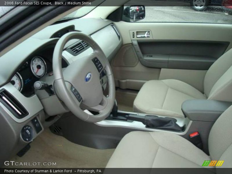 Black / Medium Stone 2008 Ford Focus SES Coupe