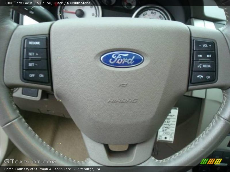 Black / Medium Stone 2008 Ford Focus SES Coupe