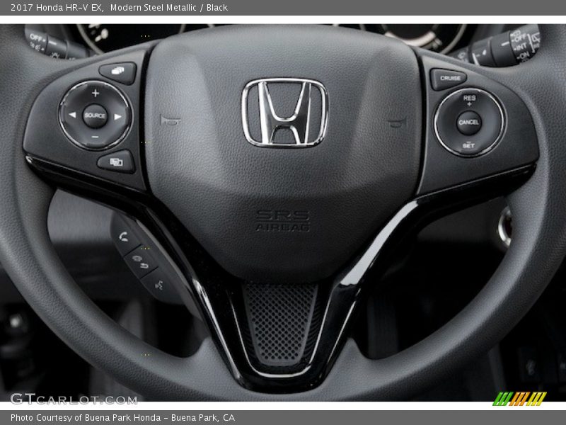 Modern Steel Metallic / Black 2017 Honda HR-V EX