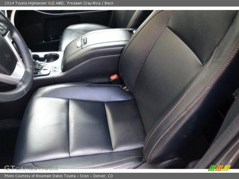 Predawn Gray Mica / Black 2014 Toyota Highlander XLE AWD