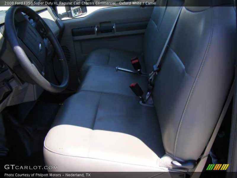 Oxford White / Camel 2008 Ford F350 Super Duty XL Regular Cab Chassis Commercial