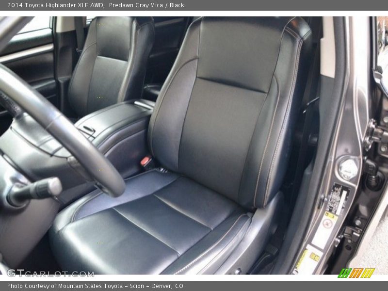 Predawn Gray Mica / Black 2014 Toyota Highlander XLE AWD
