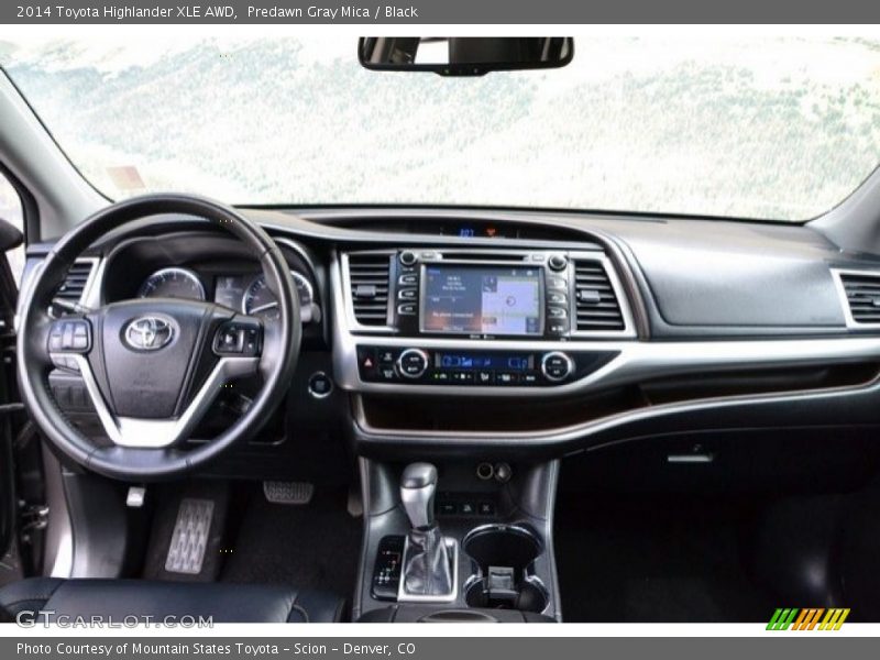 Predawn Gray Mica / Black 2014 Toyota Highlander XLE AWD