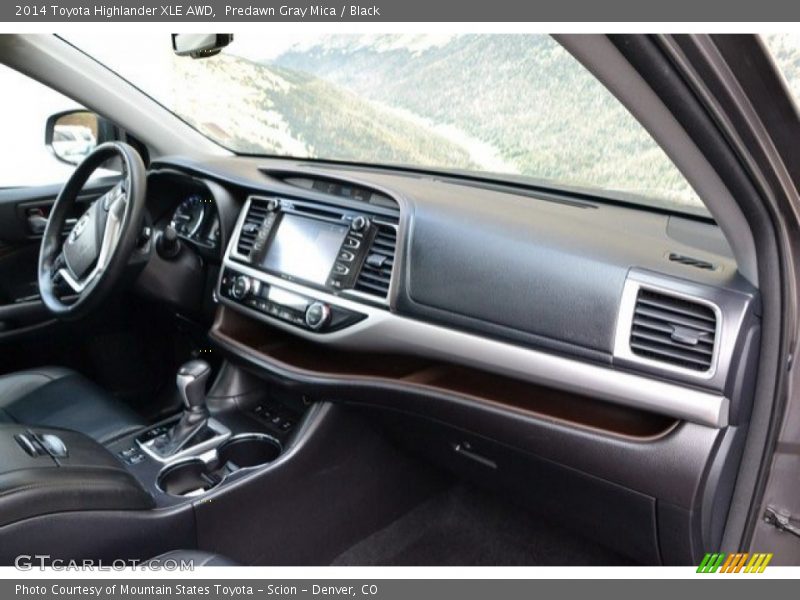 Predawn Gray Mica / Black 2014 Toyota Highlander XLE AWD